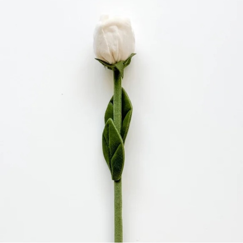 CJ HENDRY White Plush Tulip Flower